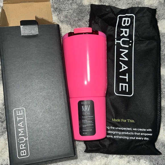 NEW! BRUMATE NAV TRAVEL MUG - Neon Pink - Picture 1 of 4